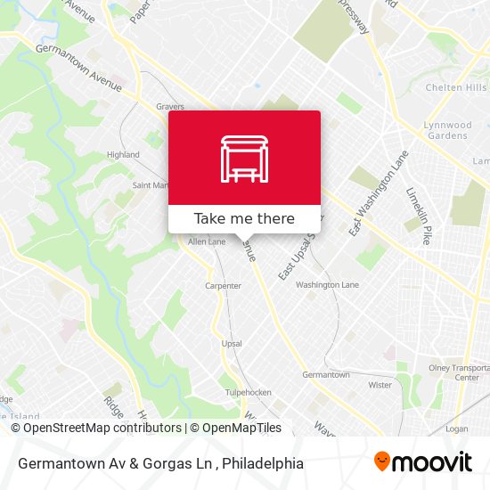 Germantown Av & Gorgas Ln map