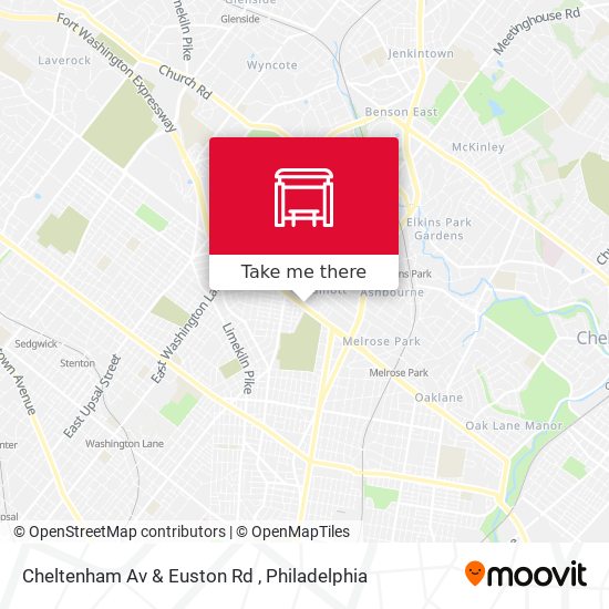 Mapa de Cheltenham Av & Euston Rd