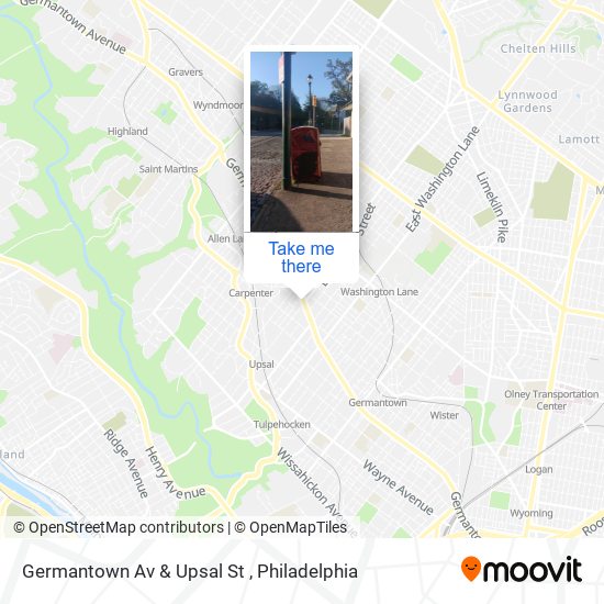 Germantown Av & Upsal St map