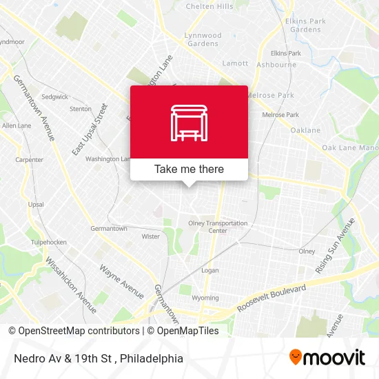Nedro Av & 19th St map