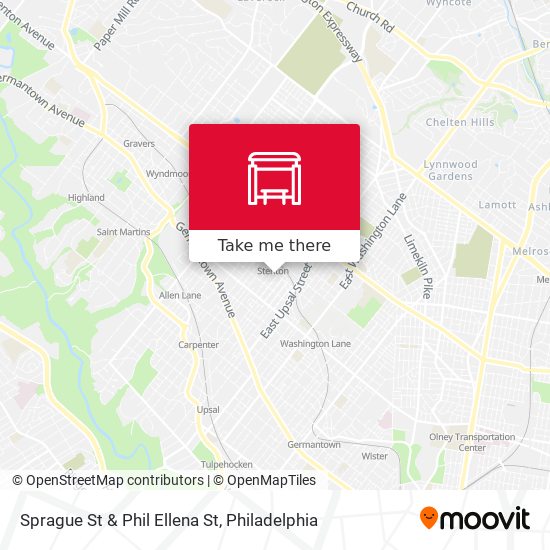 Sprague St & Phil Ellena St map