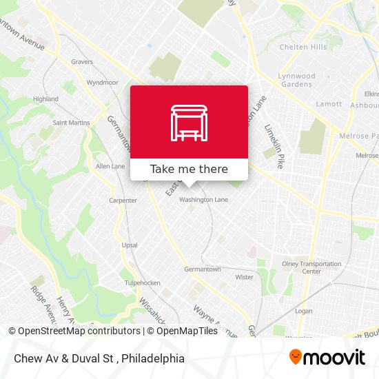 Mapa de Chew Av & Duval St