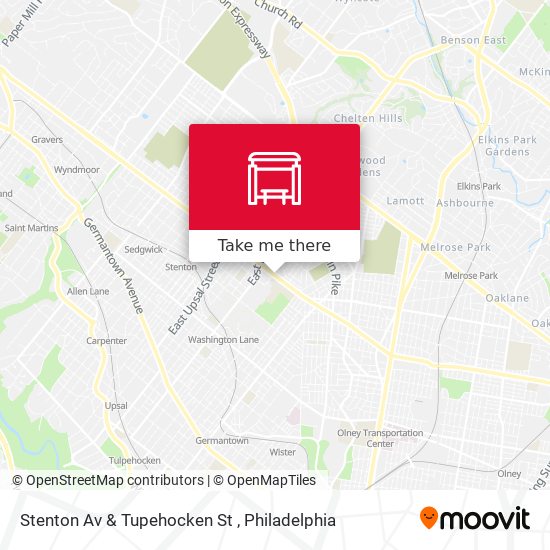 Stenton Av & Tupehocken St map