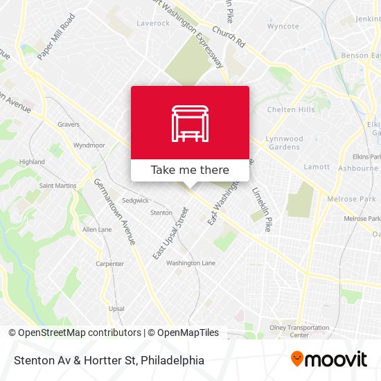 Stenton Av & Hortter St map
