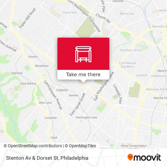Stenton Av & Dorset St map