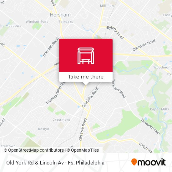 Mapa de Old York Rd & Lincoln Av - Fs