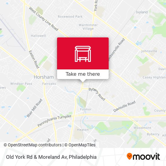 Mapa de Old York Rd & Moreland Av