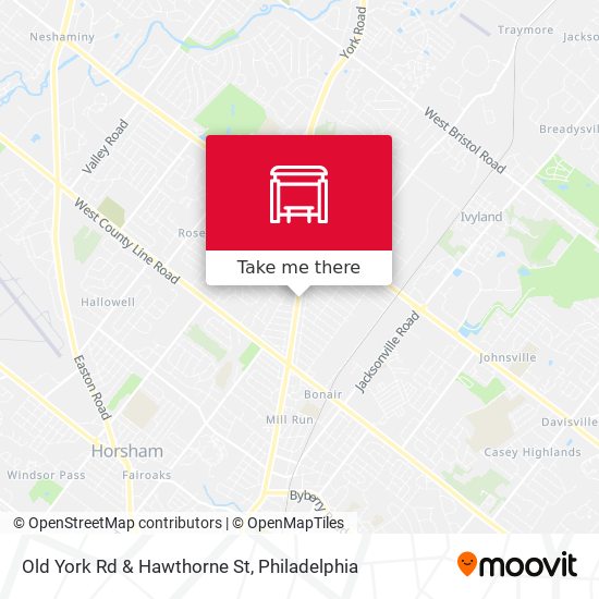 Mapa de Old York Rd & Hawthorne St
