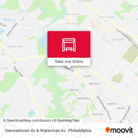 Germantown Av & Waterman Av map