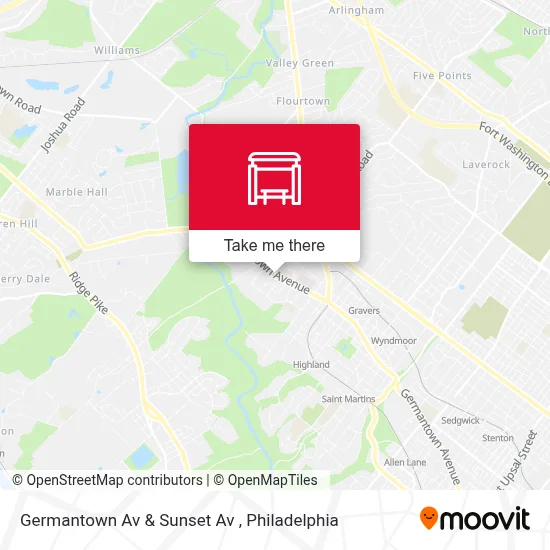 Germantown Av & Sunset Av map