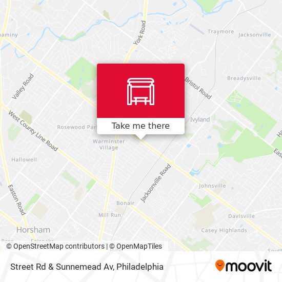 Mapa de Street Rd & Sunnemead Av