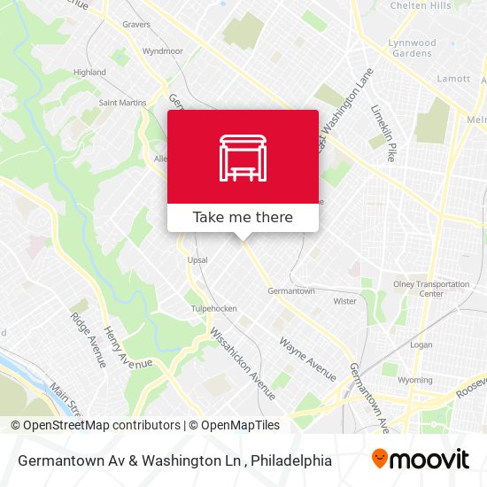 Germantown Av & Washington Ln map