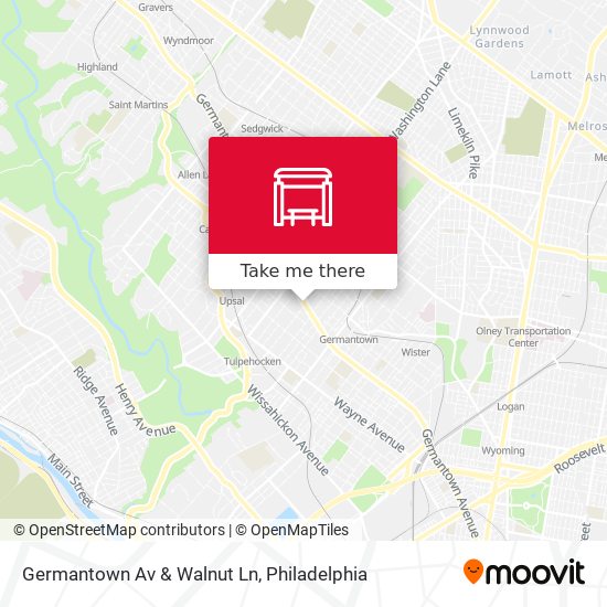 Germantown Av & Walnut Ln map