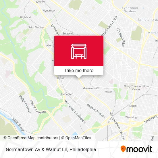 Germantown Av & Walnut Ln map
