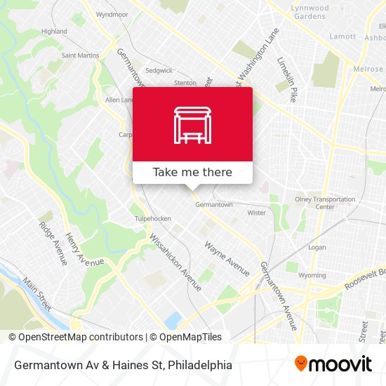 Mapa de Germantown Av & Haines St