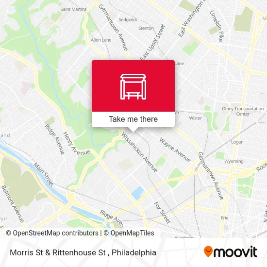 Morris St & Rittenhouse St map