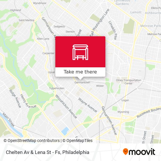 Chelten Av & Lena St - Fs map