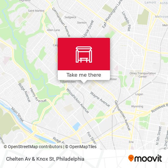 Mapa de Chelten Av & Knox St