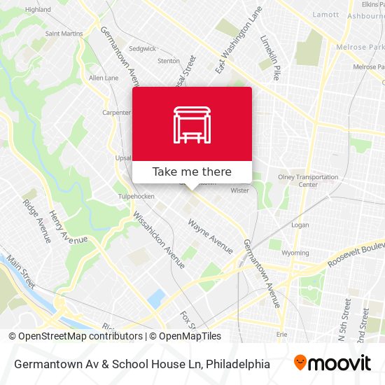 Mapa de Germantown Av & School House Ln