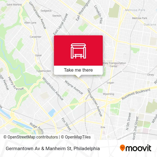 Germantown Av & Manheim St map