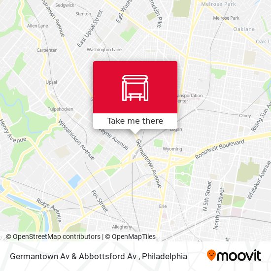 Mapa de Germantown Av & Abbottsford Av