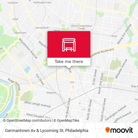 Germantown Av & Lycoming St map