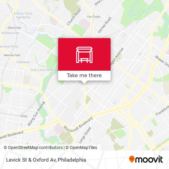 Levick St & Oxford Av map