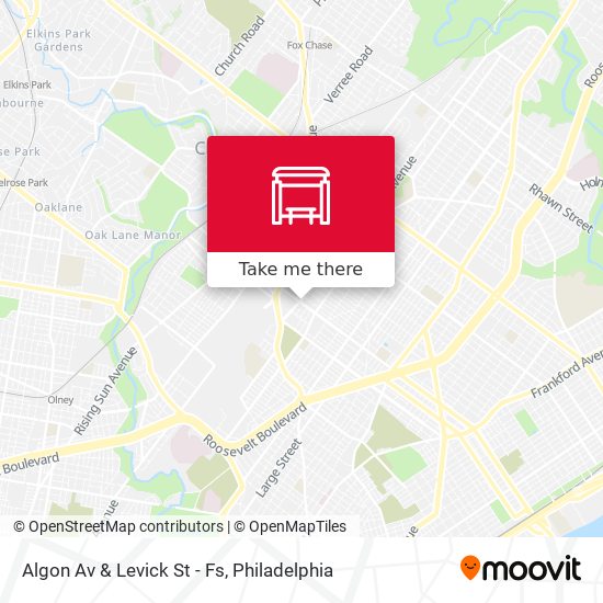 Algon Av & Levick St - Fs map