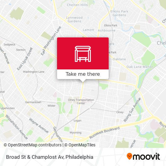 Broad St & Champlost Av map