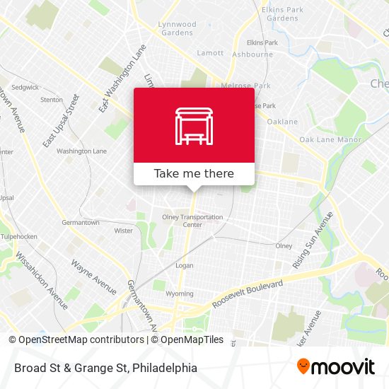 Mapa de Broad St & Grange St