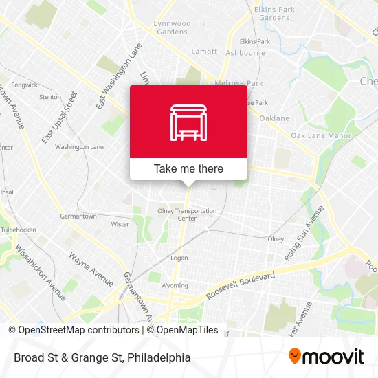 Broad St & Grange St map