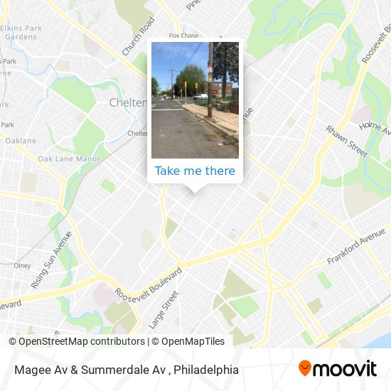 Mapa de Magee Av & Summerdale Av