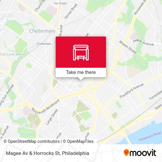 Magee Av & Horrocks St map