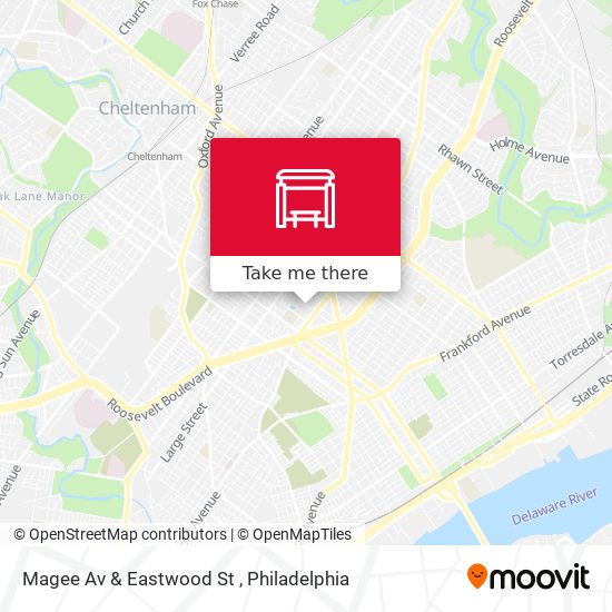 Magee Av & Eastwood St map