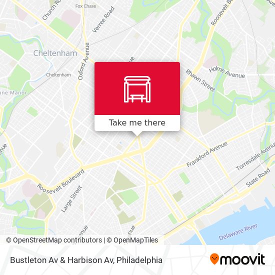 Bustleton Av & Harbison Av map