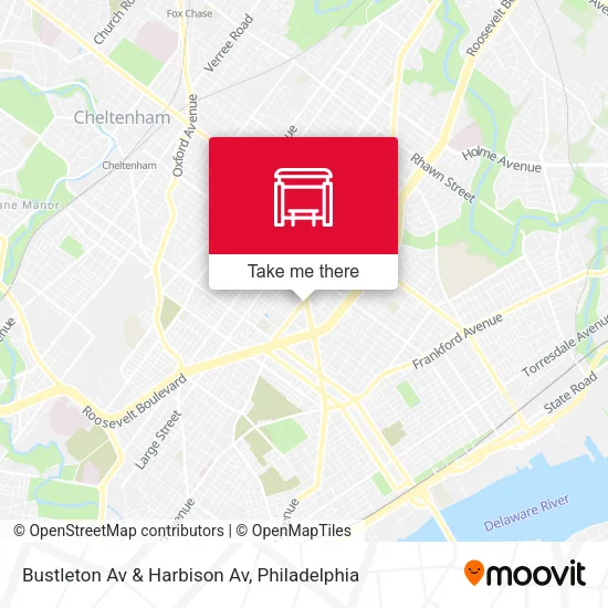 Bustleton Av & Harbison Av map