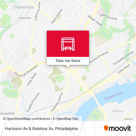 Harbison Av & Robbins Av map