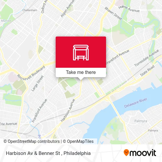 Harbison Av & Benner St map