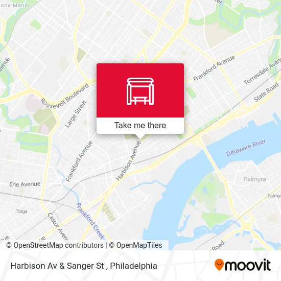 Harbison Av & Sanger St map