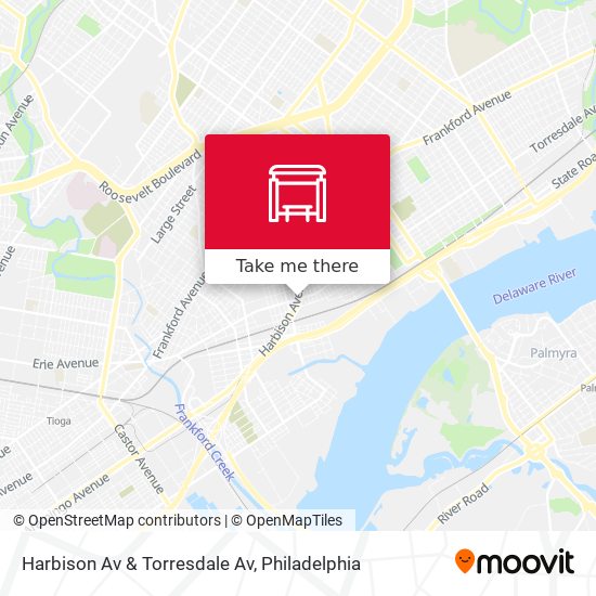 Harbison Av & Torresdale Av map