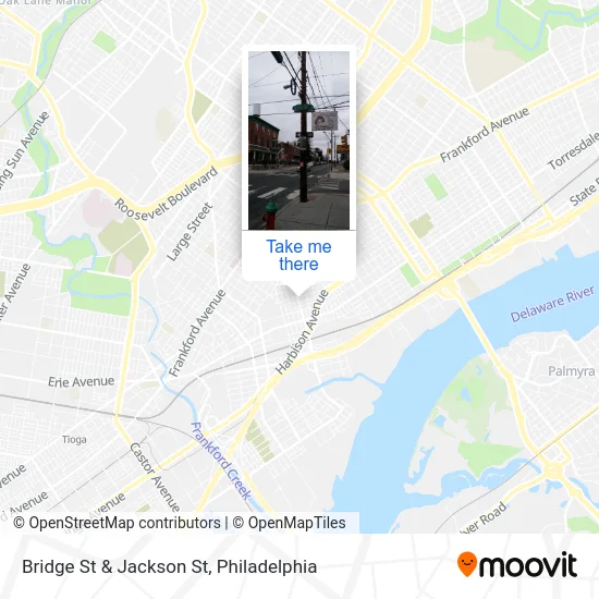 Bridge St & Jackson St map