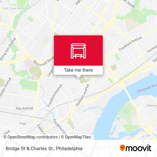 Bridge St & Charles St map