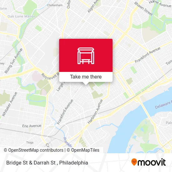 Bridge St & Darrah St map
