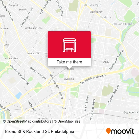 Broad St & Rockland St map