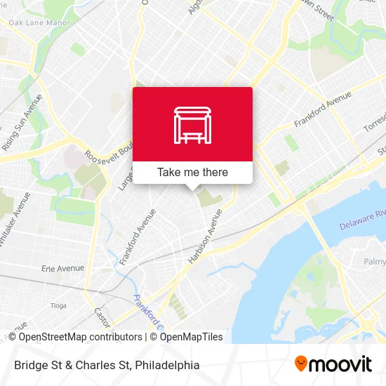 Bridge St & Charles St map