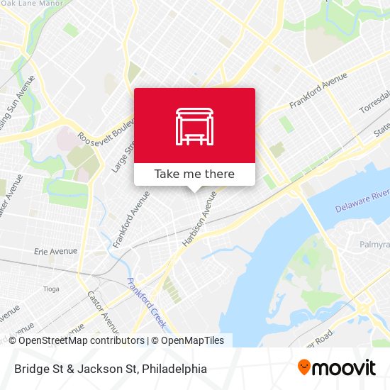 Bridge St & Jackson St map