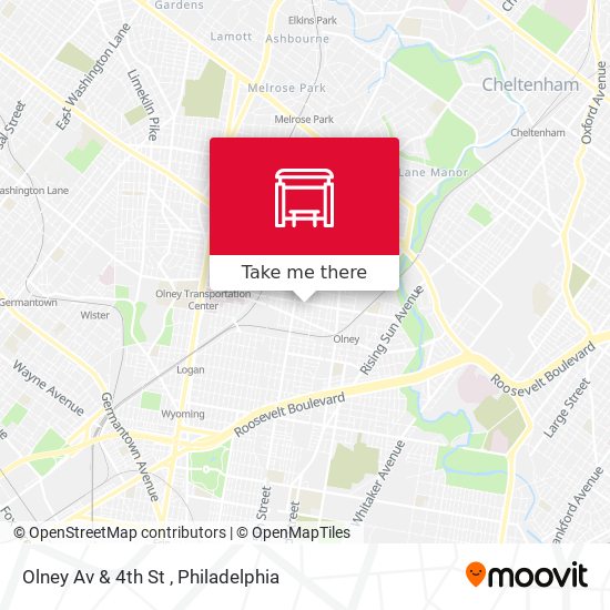 Mapa de Olney Av & 4th St