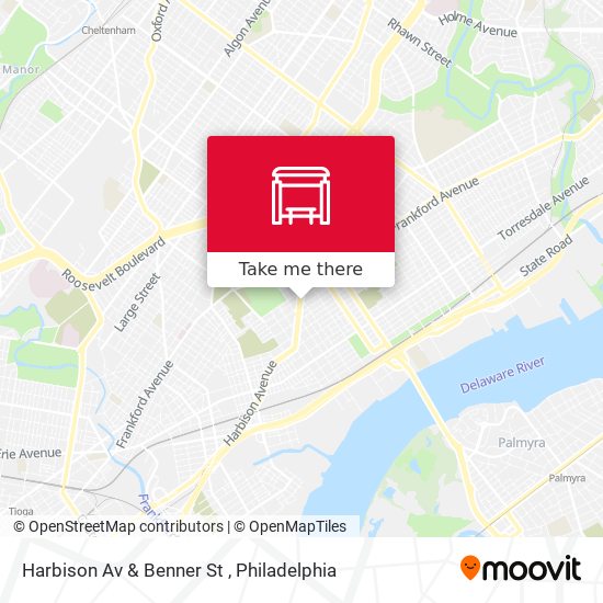 Harbison Av & Benner St map