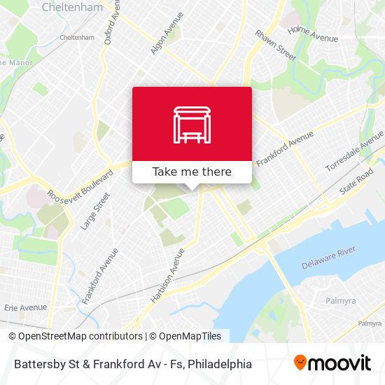 Mapa de Battersby St & Frankford Av - Fs