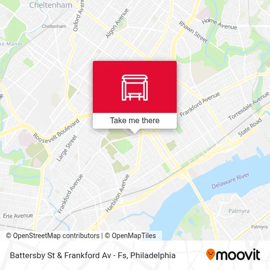 Battersby St & Frankford Av - Fs map